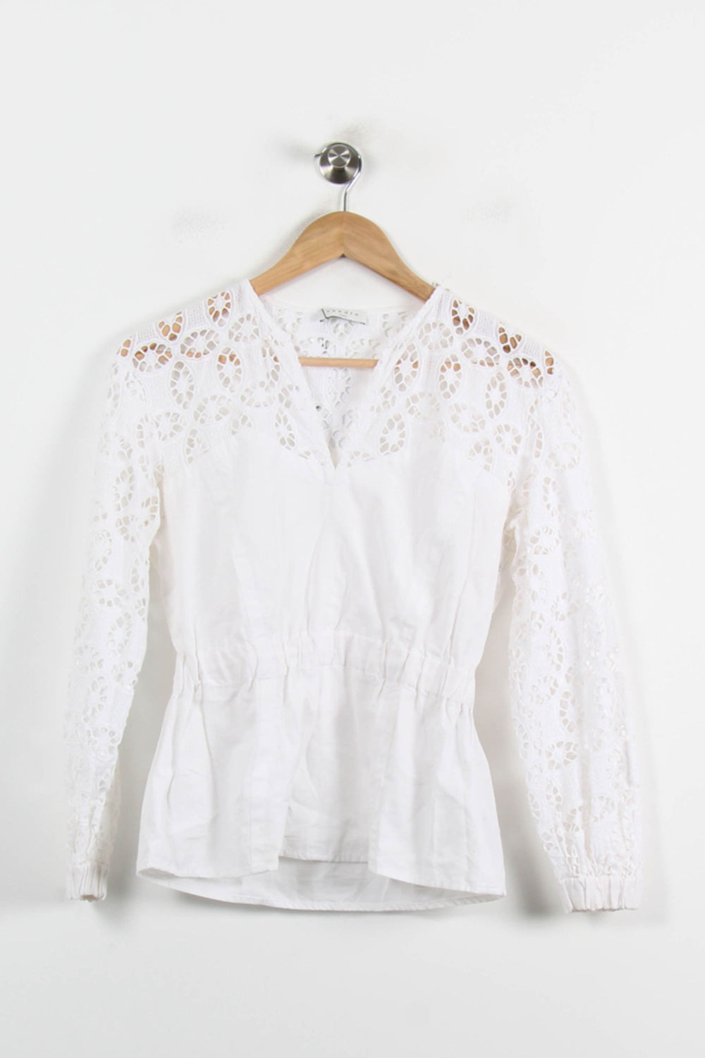 Blouse Blanche - Taille S/36 de la marque Sandro | PARAD71836 - Vendu par Paradigme - Image 2