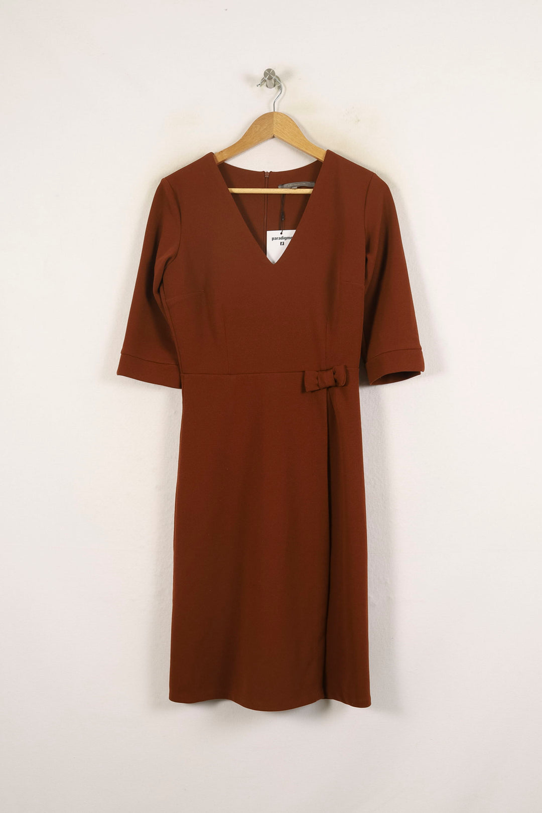 Robe Midi Marron - Taille S/36 de la marque La Fée Maraboutée | PARAD71838 - Vendu par Paradigme - Image 2