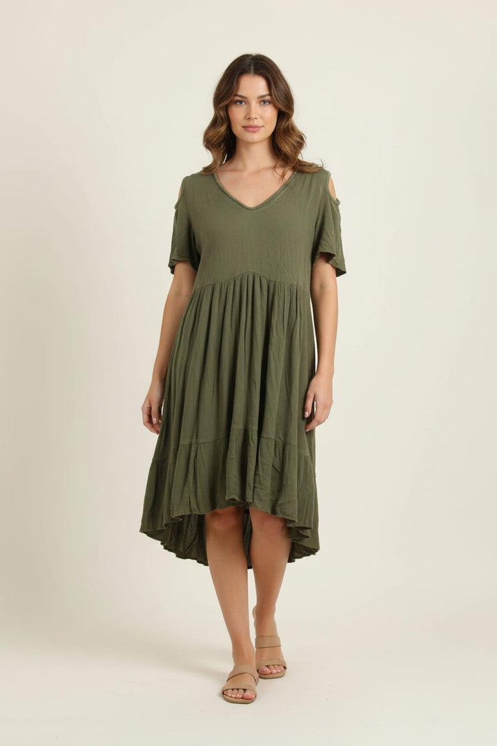 Robe Courte Verte - Taille S/36 de la marque ba&sh | PARAD71840 - Vendu par Paradigme - Image 1