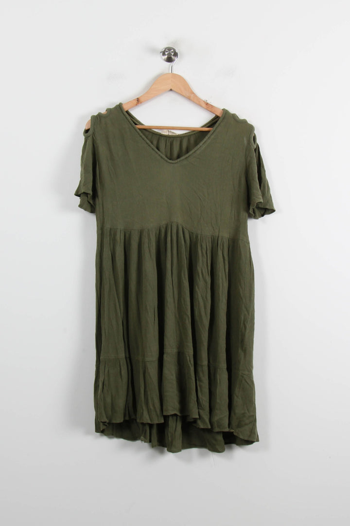 Robe Courte Verte - Taille S/36 de la marque ba&sh | PARAD71840 - Vendu par Paradigme - Image 2
