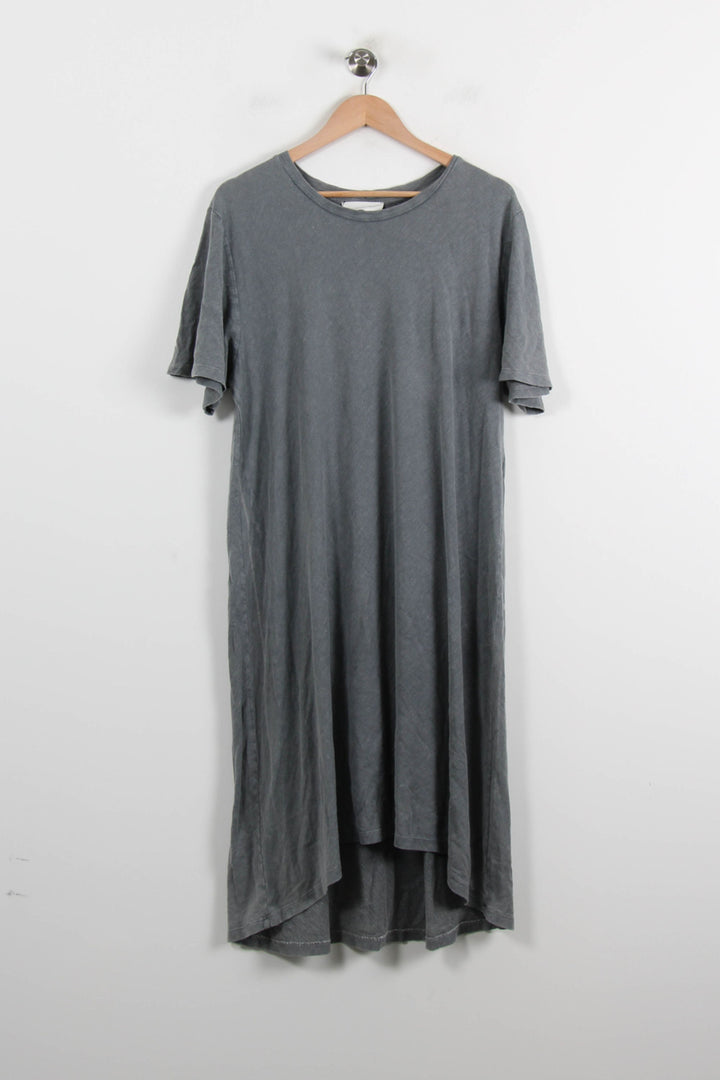 Robe T-shirt Grise - Taille L/40 de la marque American Vintage | PARAD71841 - Vendu par Paradigme - Image 2
