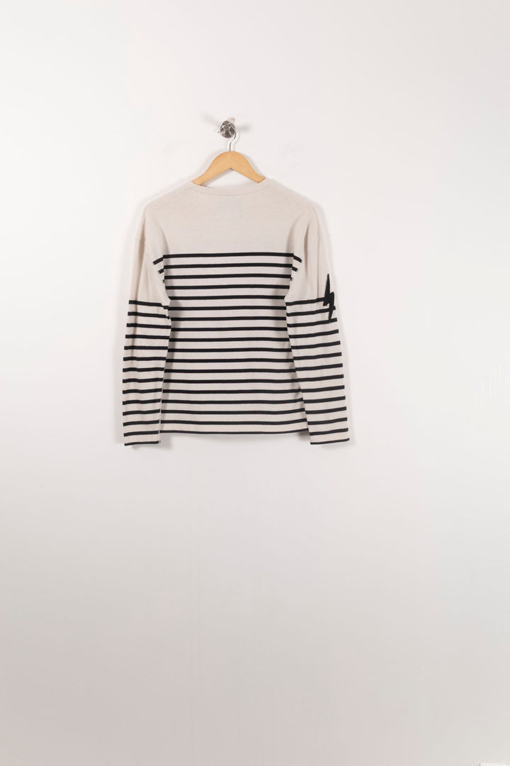 Marinière Blanc et Noir - Taille T.U. de la marque IKKS | PARAD71855 - Vendu par Paradigme - Image 4