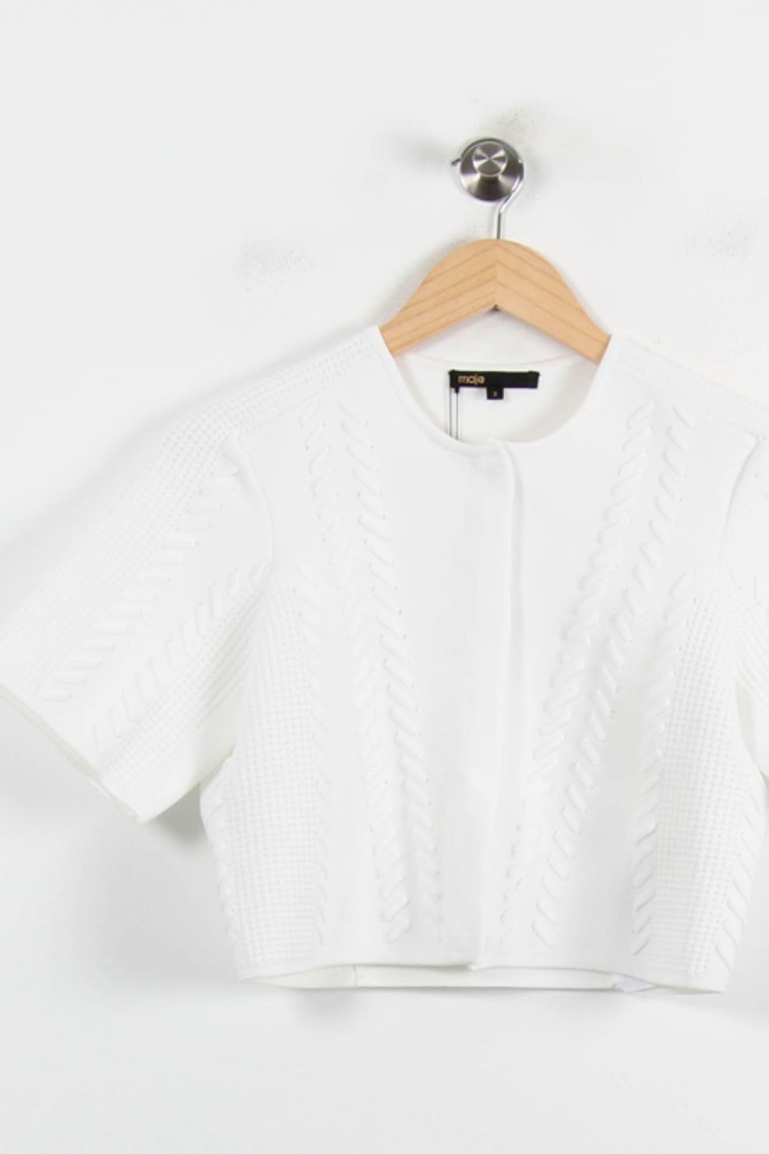 Gilet Blanc - Taille M/38 de la marque Maje | PARAD71860 - Vendu par Paradigme - Image 2