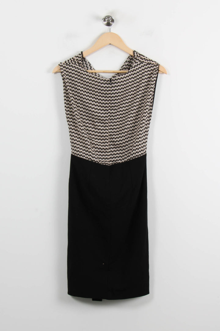 Robe Midi Noire et Blanche - Taille M/38 de la marque Maison 123 | PARAD71872 - Vendu par Paradigme - Image 4