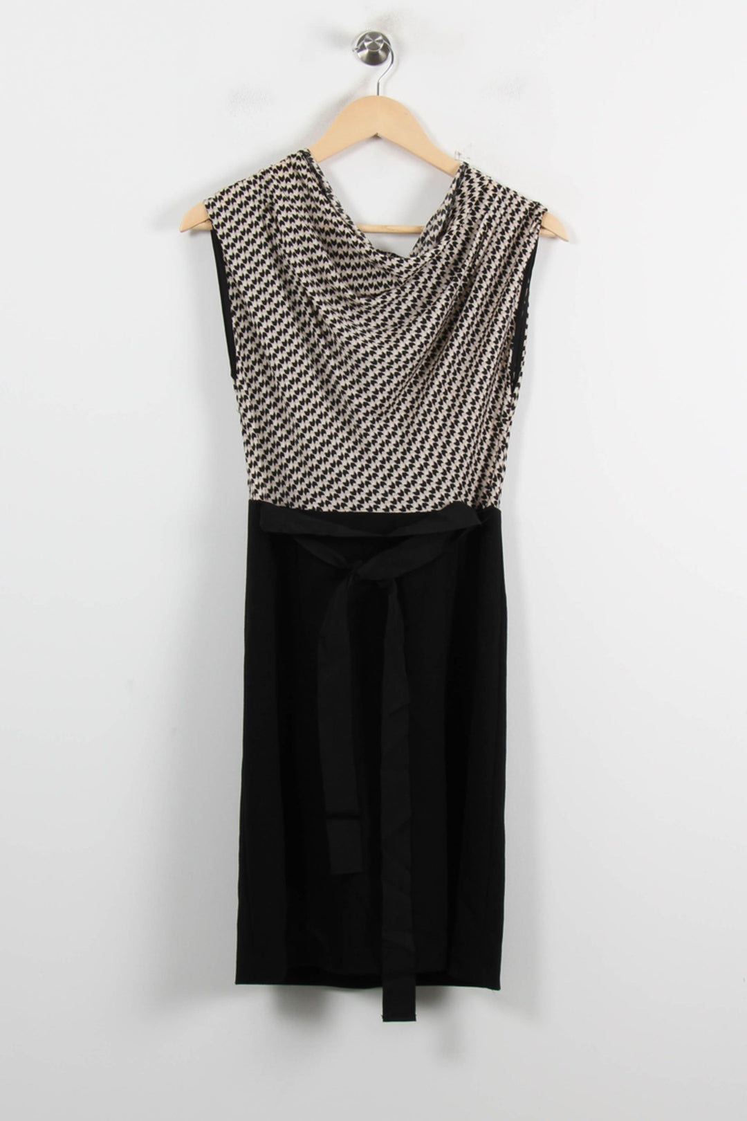 Robe Midi Noire et Blanche - Taille M/38 de la marque Maison 123 | PARAD71872 - Vendu par Paradigme - Image 2