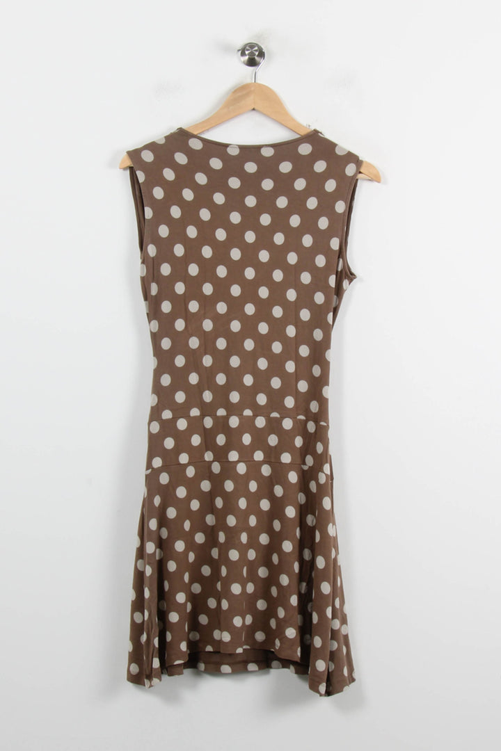 Robe Beige et Blanche - Taille M/38 de la marque La Fée Maraboutée | PARAD71873 - Vendu par Paradigme - Image 4