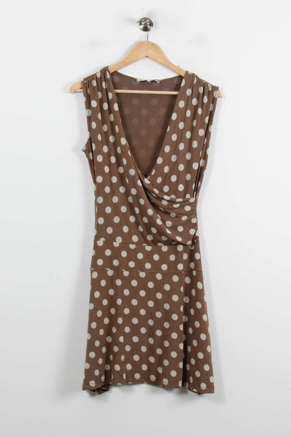 Robe Beige et Blanche - Taille M/38 de la marque La Fée Maraboutée | PARAD71873 - Vendu par Paradigme - Image 2