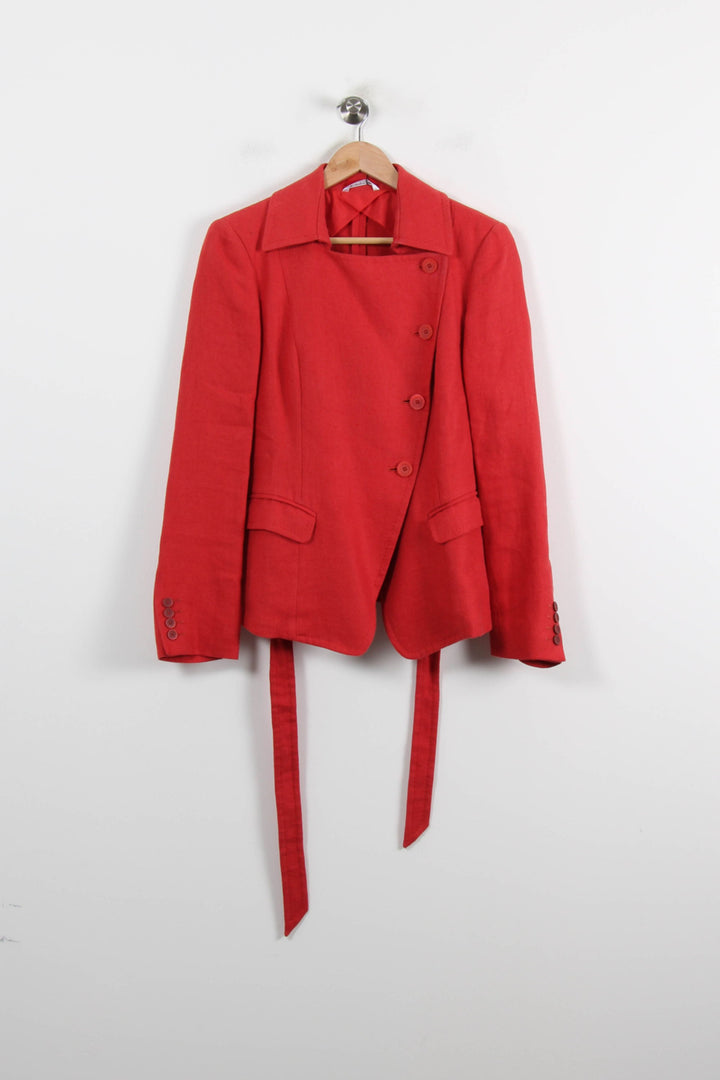 Veste Rouge - Taille XL/42 de la marque Max Mara | PARAD71878 - Vendu par Paradigme - Image 2