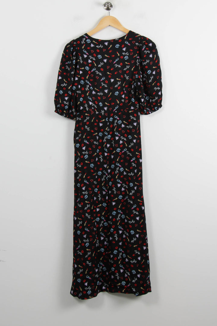 Robe Midi Noire - Taille S/36 de la marque Maje | PARAD71888 - Vendu par Paradigme - Image 4
