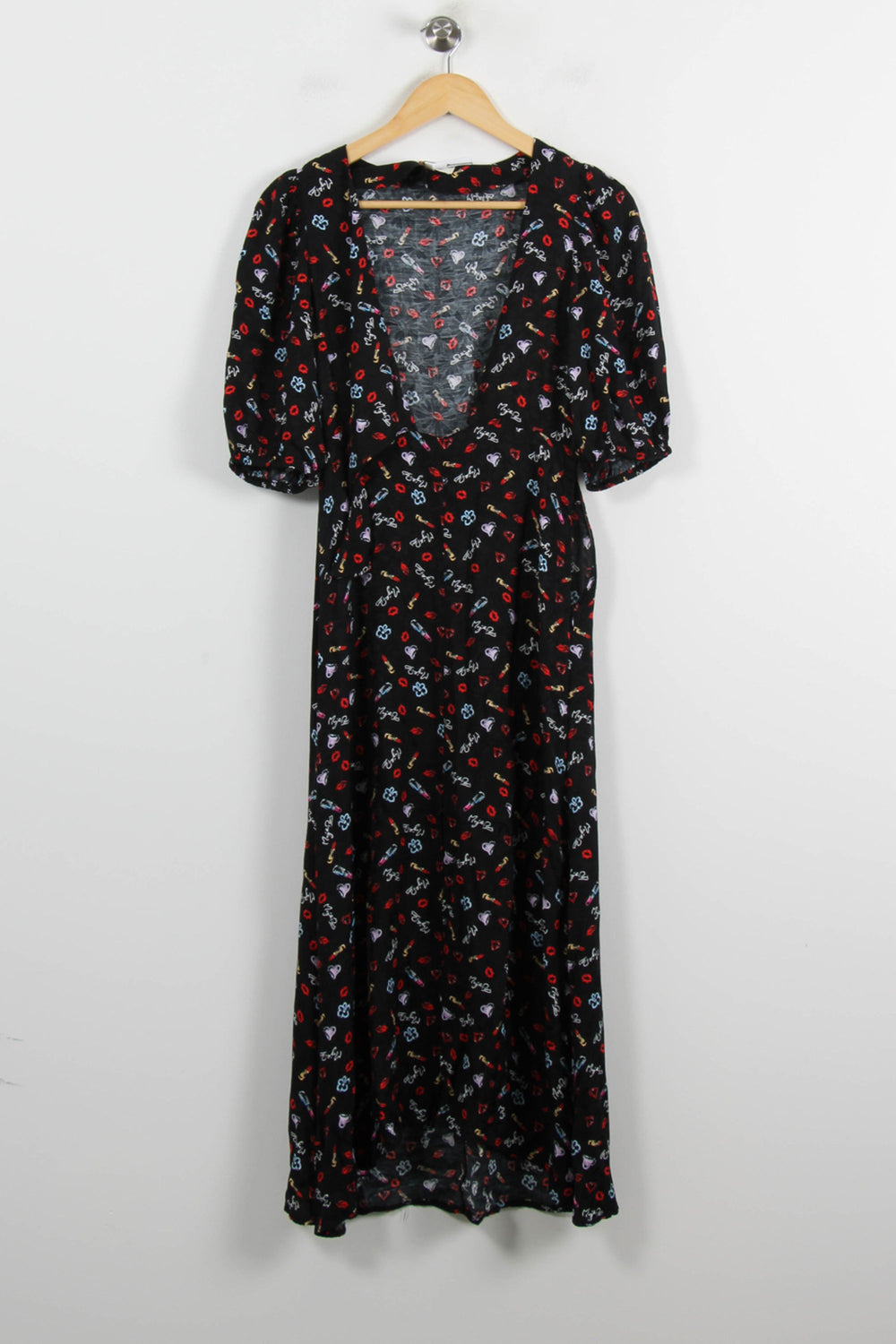 Robe Midi Noire - Taille S/36 de la marque Maje | PARAD71888 - Vendu par Paradigme - Image 2