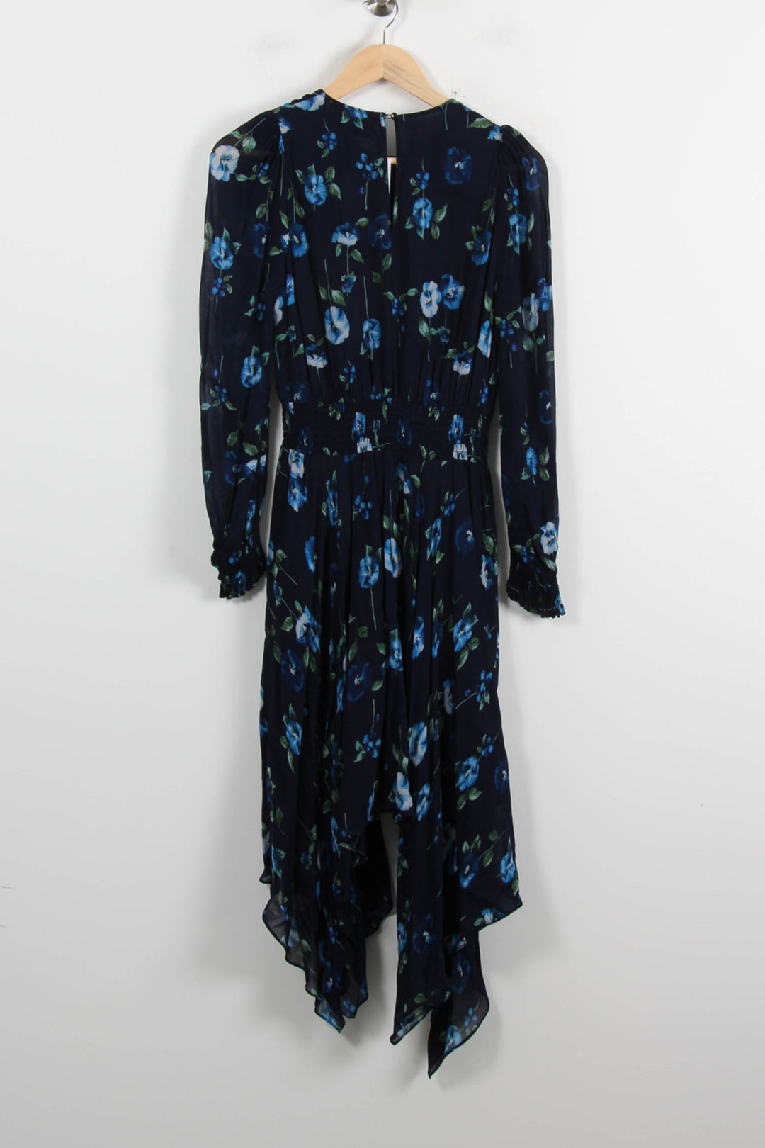 Robe Fleurie Bleue et Noire - Taille S/36 de la marque The Kooples | PARAD71889 - Vendu par Paradigme - Image 4