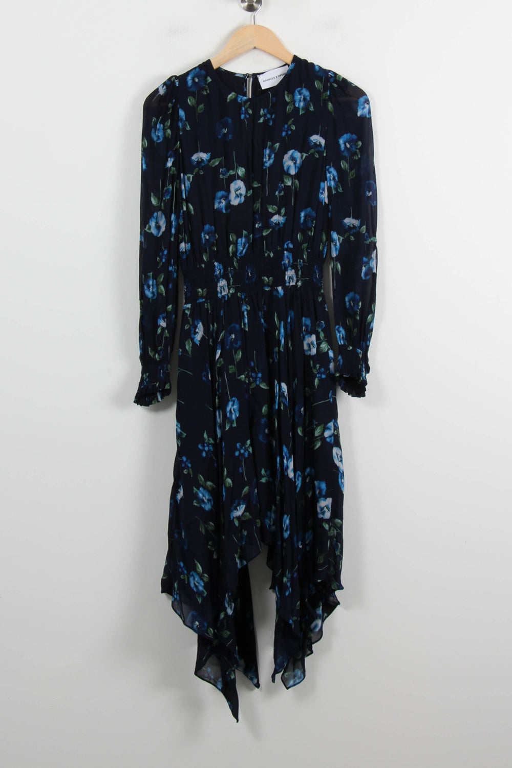 Robe Fleurie Bleue et Noire - Taille S/36 de la marque The Kooples | PARAD71889 - Vendu par Paradigme - Image 2