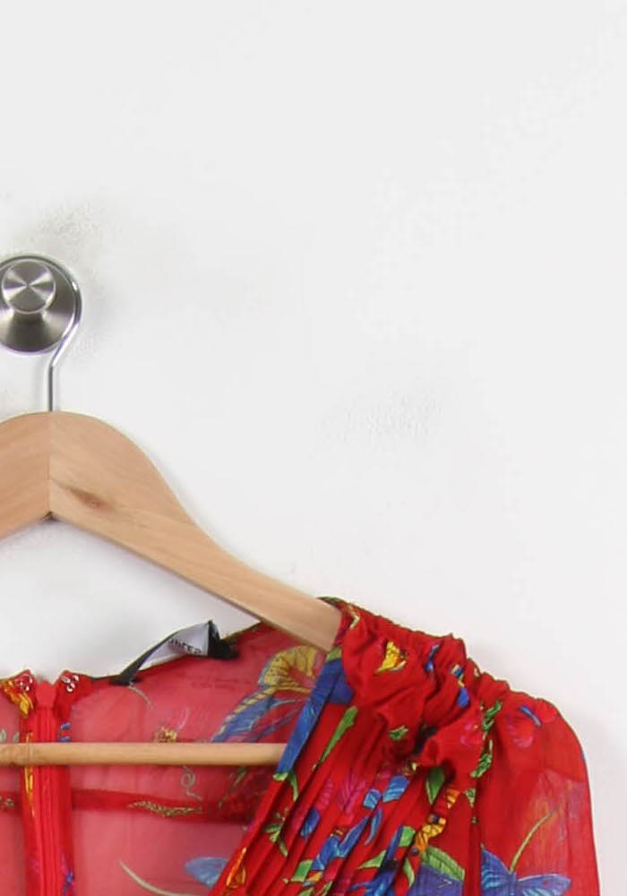 Robe Courte Rouge et Bleue - Taille S/36 de la marque The Kooples | PARAD71890 - Vendu par Paradigme - Image 3