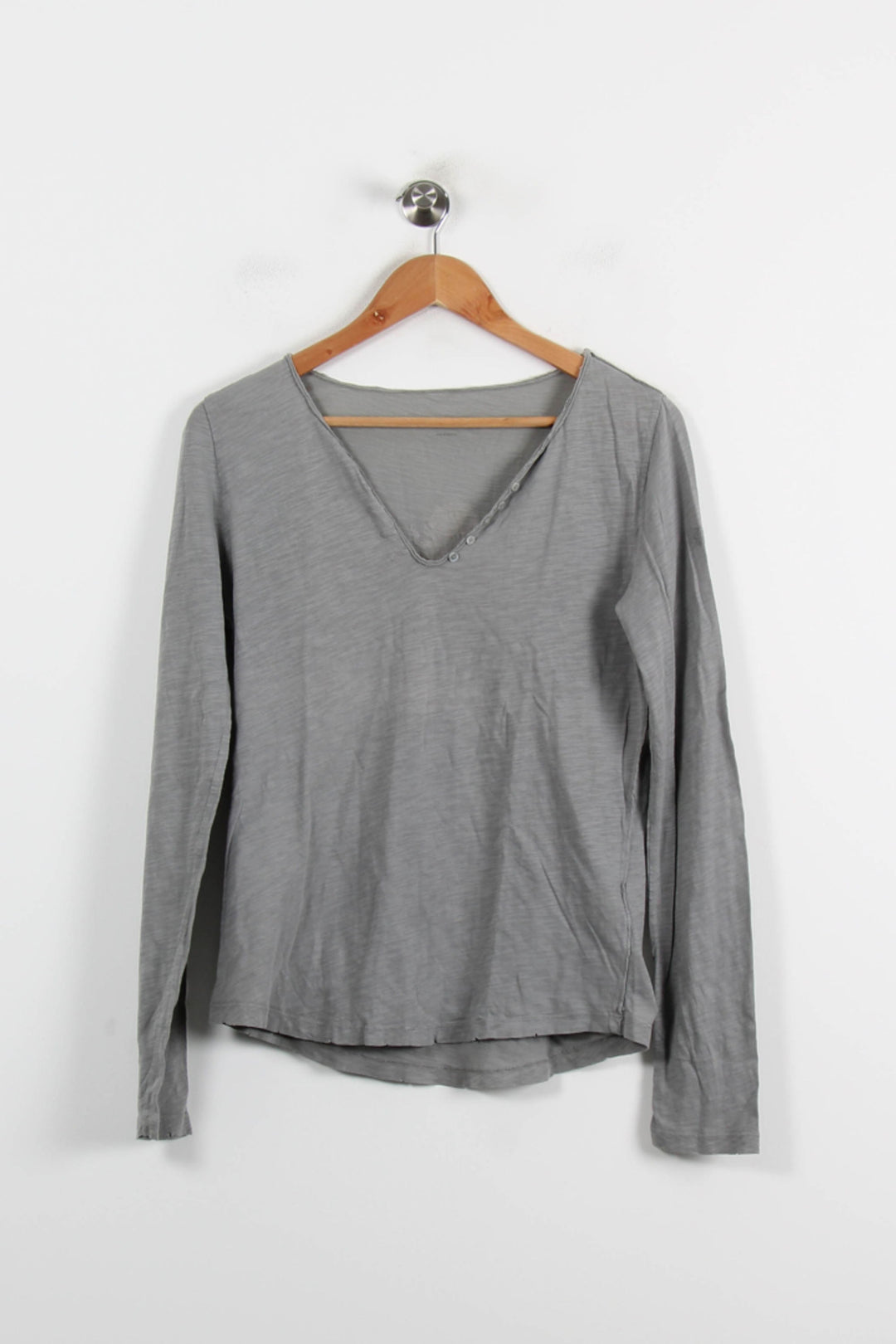 Tee-shirt Manches Longues Gris - Taille S/36 de la marque Zadig&Voltaire | PARAD71891 - Vendu par Paradigme - Image 2