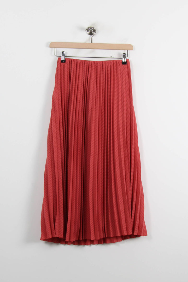 Jupe Plissée Orange - Taille XS/34 de la marque Caroll | PARAD71895 - Vendu par Paradigme - Image 4