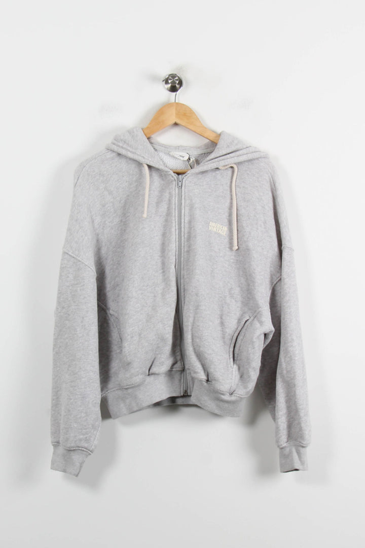 Sweat à Capuche Gris - Taille XS/34 de la marque American Vintage | PARAD71900 - Vendu par Paradigme - Image 2