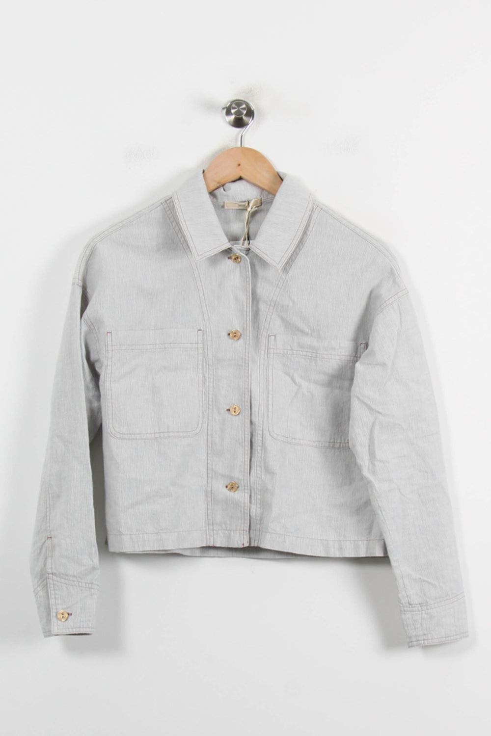 Surchemise Grise - Taille S/36 de la marque Sessùn | PARAD71902 - Vendu par Paradigme - Image 2