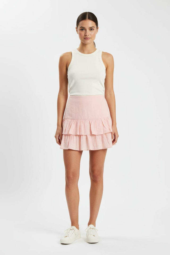 Jupe Volantée Rose - Taille XS/34 de la marque Des petits hauts | PARAD71903 - Vendu par Paradigme - Image 1