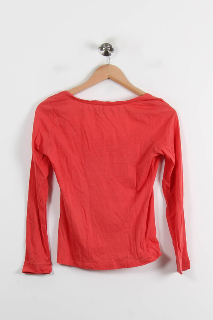 Tee-shirt Manches Longues Rouge - Taille S/36 de la marque Comptoir des Cotonniers | PARAD71906 - Vendu par Paradigme - Image 4