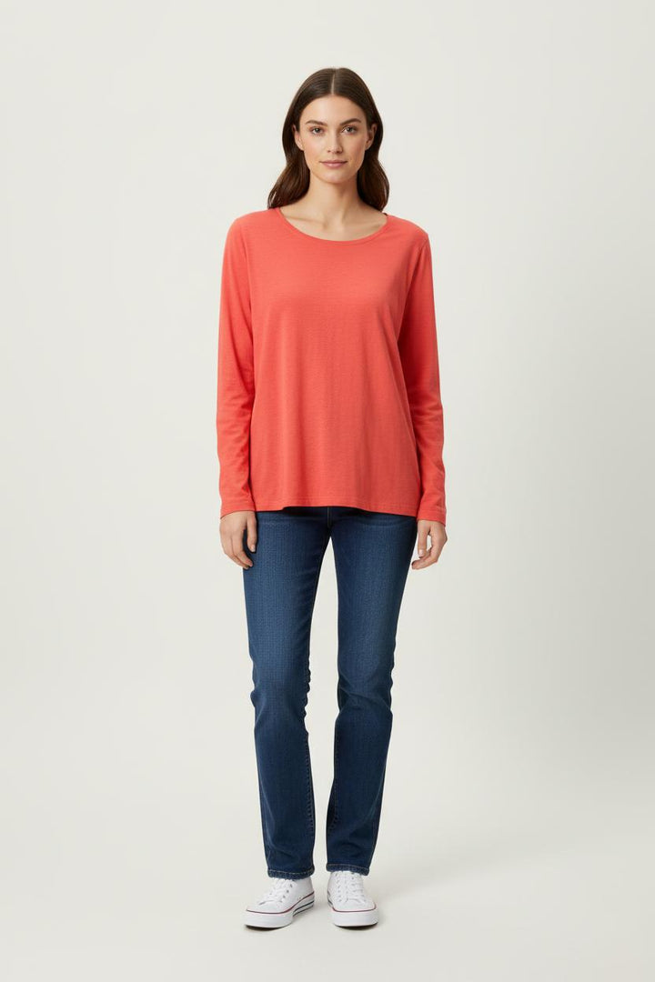 Tee-shirt Manches Longues Rouge - Taille S/36 de la marque Comptoir des Cotonniers | PARAD71906 - Vendu par Paradigme - Image 1