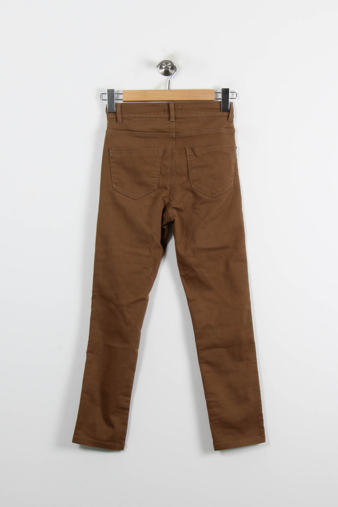 Jean Marron - Taille XS/34 de la marque Caroll | PARAD71911 - Vendu par Paradigme - Image 4