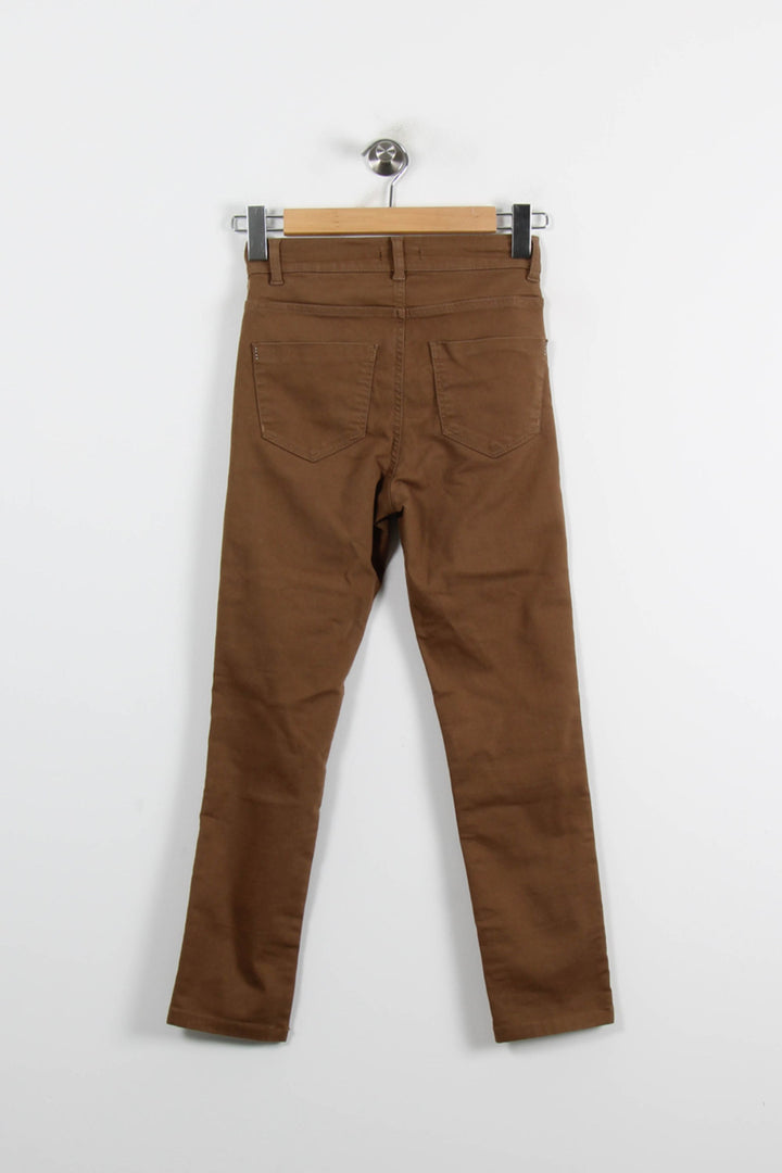 Jean Marron - Taille XS/34 de la marque Caroll | PARAD71911 - Vendu par Paradigme - Image 4