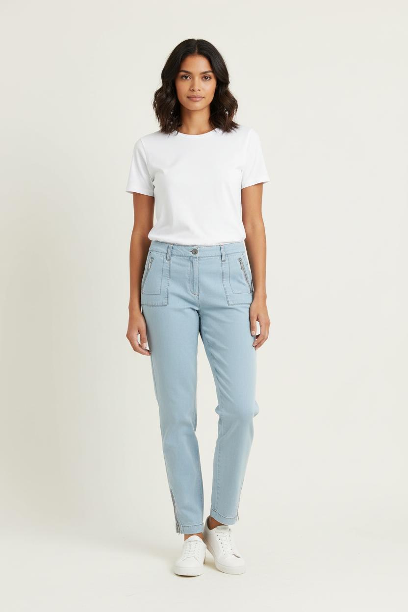 Pantalon Bleu Clair - Taille XL/42 de la marque Gerard Darel | PARAD71913 - Vendu par Paradigme - Image 1