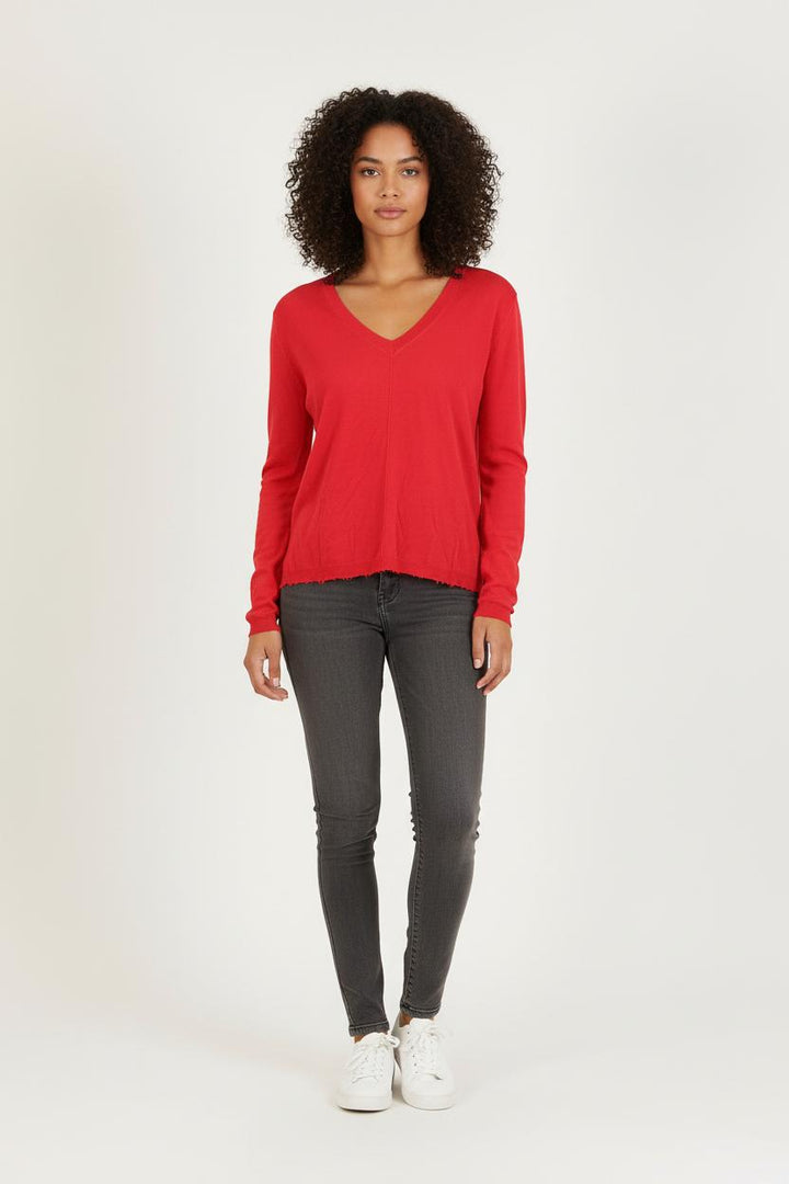 Pull Rouge - Taille S/36 de la marque Bérénice | PARAD71917 - Vendu par Paradigme - Image 1