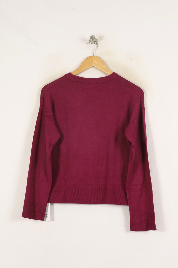 Pull Violet - Taille S/36 de la marque La Fée Maraboutée | PARAD71920 - Vendu par Paradigme - Image 4