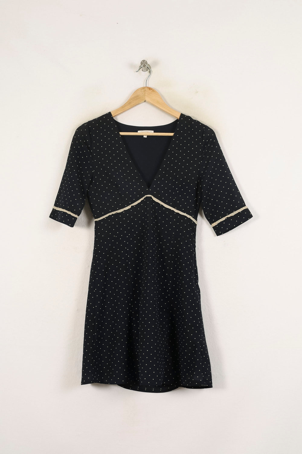 Robe Courte Bleue à Pois Blancs - Taille S/36 de la marque Grace & Mila | PARAD71925 - Vendu par Paradigme - Image 2