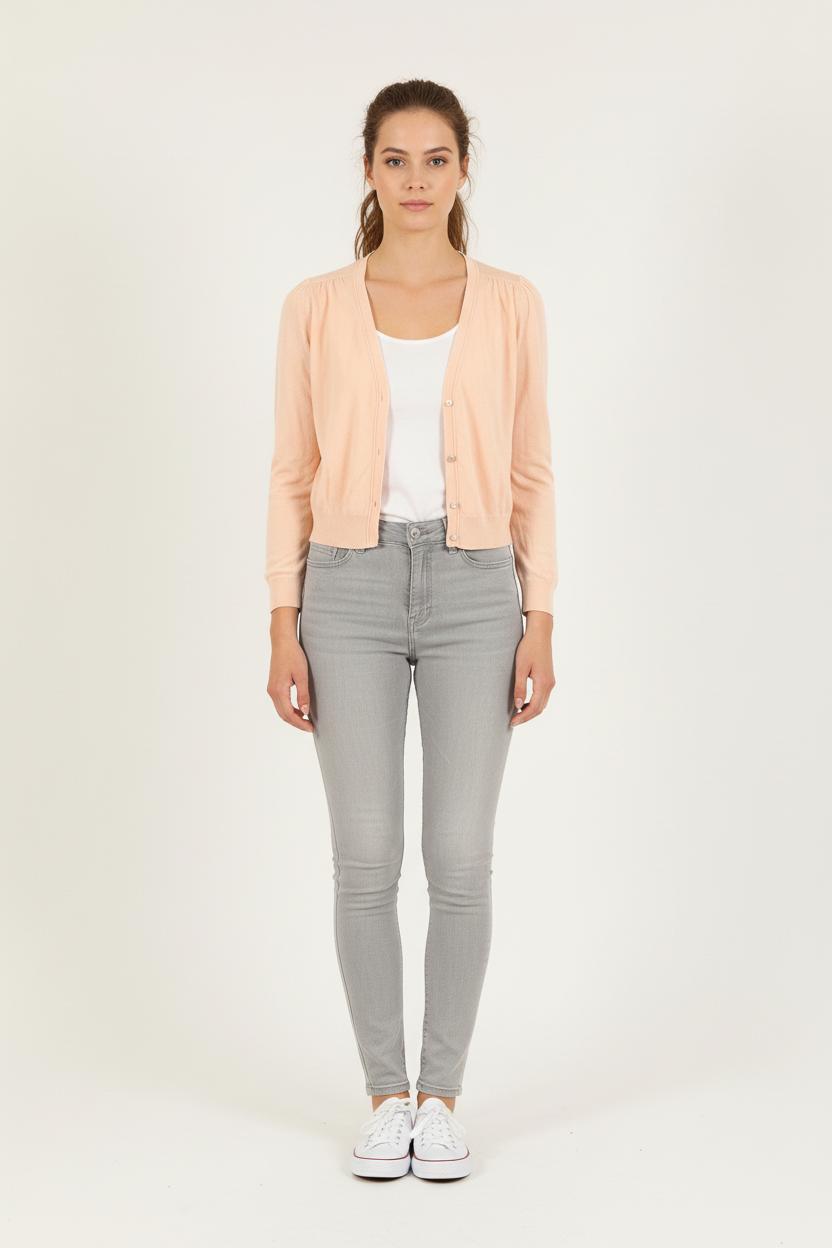 Cardigan Rose - Taille L/40 de la marque La Fée Maraboutée | PARAD71928 - Vendu par Paradigme - Image 1