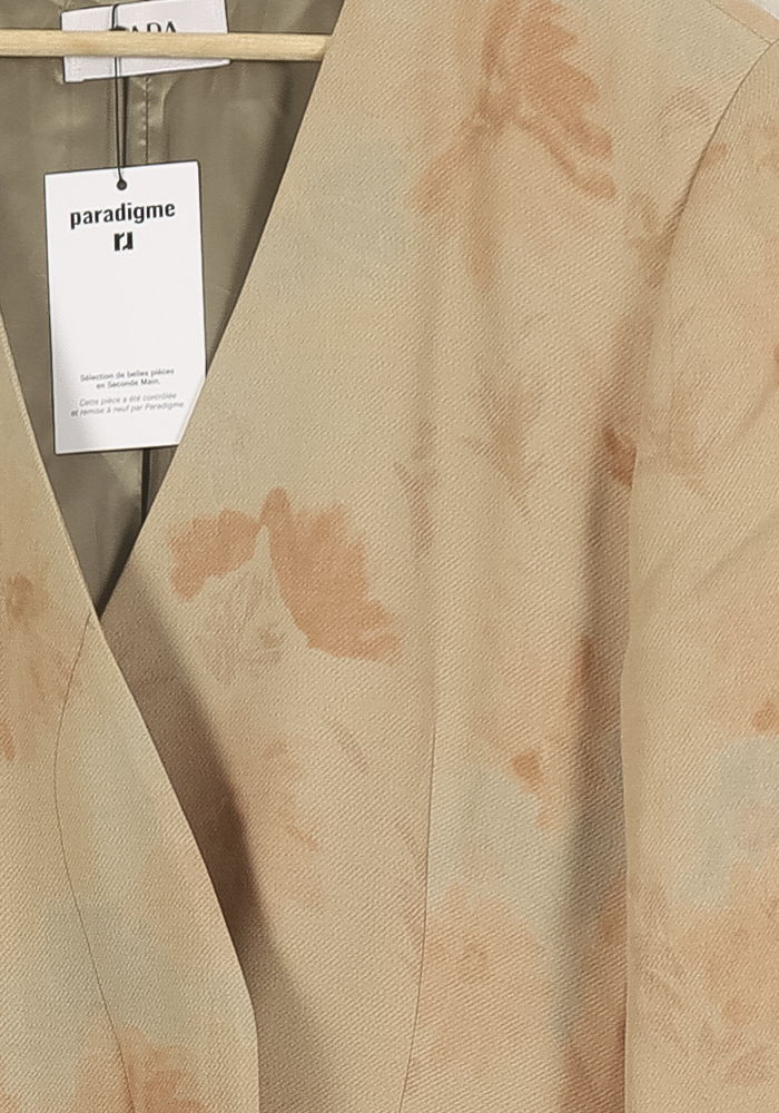 Blazer Beige et Orange - Taille L/40 de la marque ZAPA | PARAD71929 - Vendu par Paradigme - Image 3