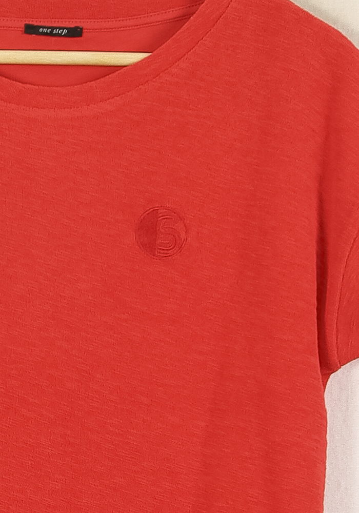 Tee-shirt Rouge - Taille S/36 de la marque One Step | PARAD71934 - Vendu par Paradigme - Image 3