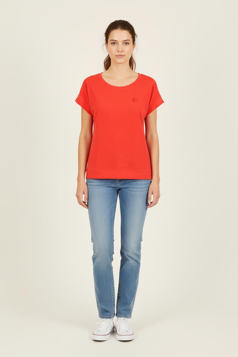 Tee-shirt Rouge - Taille S/36 de la marque One Step | PARAD71934 - Vendu par Paradigme - Image 1