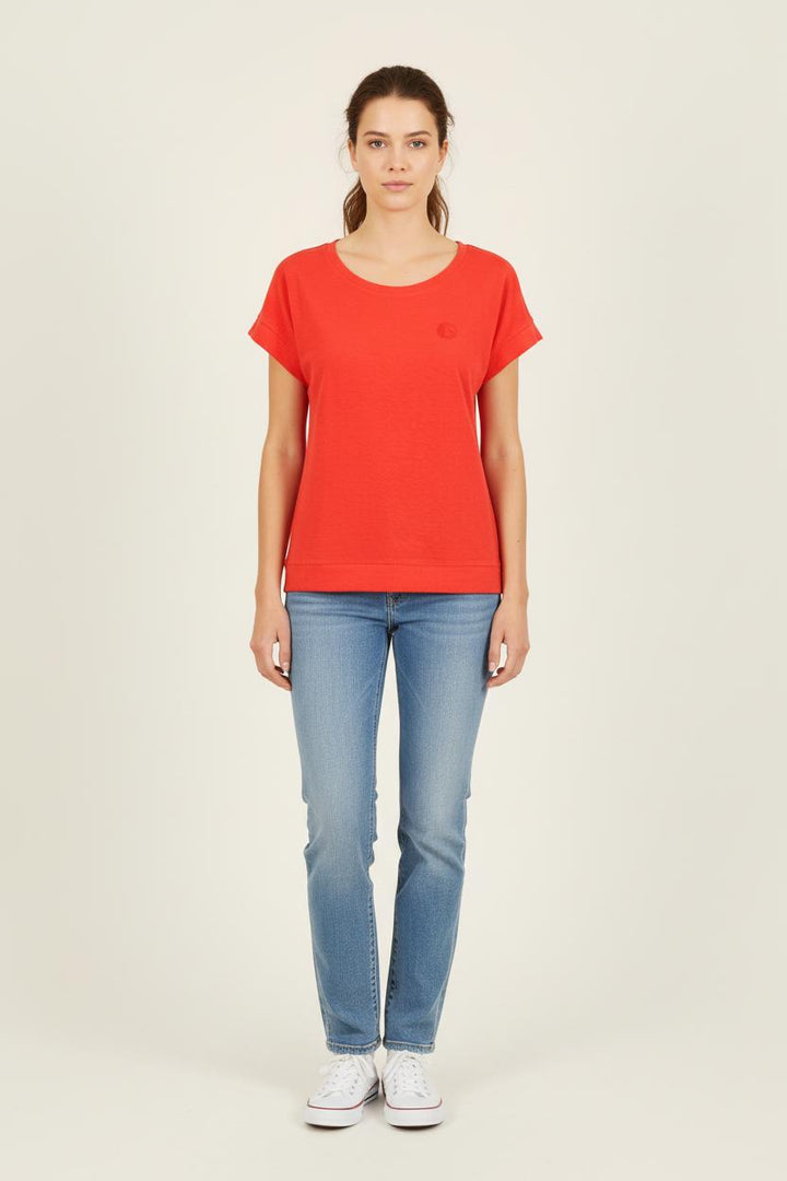 Tee-shirt Rouge - Taille S/36 de la marque One Step | PARAD71934 - Vendu par Paradigme - Image 1