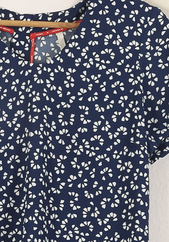 Blouse Bleue et Blanche - Taille S/36 de la marque I.Code | PARAD71935 - Vendu par Paradigme - Image 3