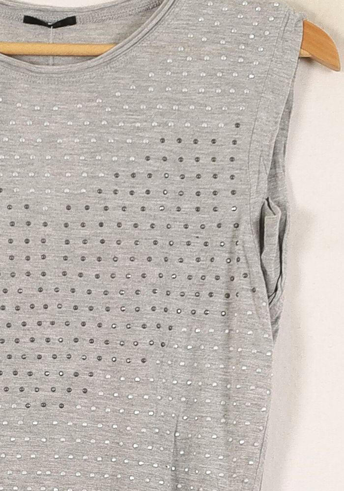 Débardeur Gris - Taille XS/34 de la marque IKKS | PARAD71943 - Vendu par Paradigme - Image 3