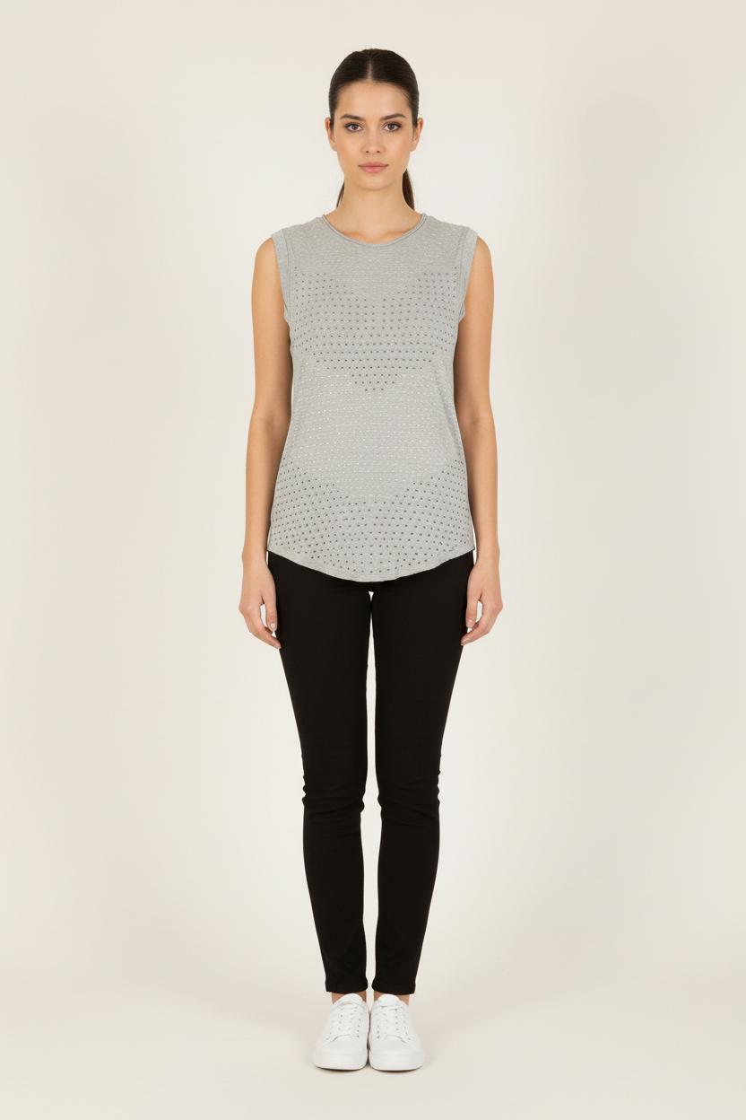 Débardeur Gris - Taille XS/34 de la marque IKKS | PARAD71943 - Vendu par Paradigme - Image 1