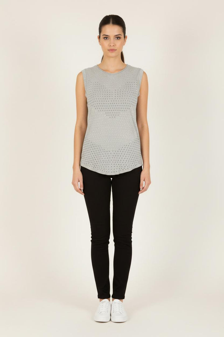 Débardeur Gris - Taille XS/34 de la marque IKKS | PARAD71943 - Vendu par Paradigme - Image 1