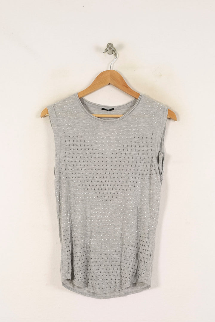 Débardeur Gris - Taille XS/34 de la marque IKKS | PARAD71943 - Vendu par Paradigme - Image 2