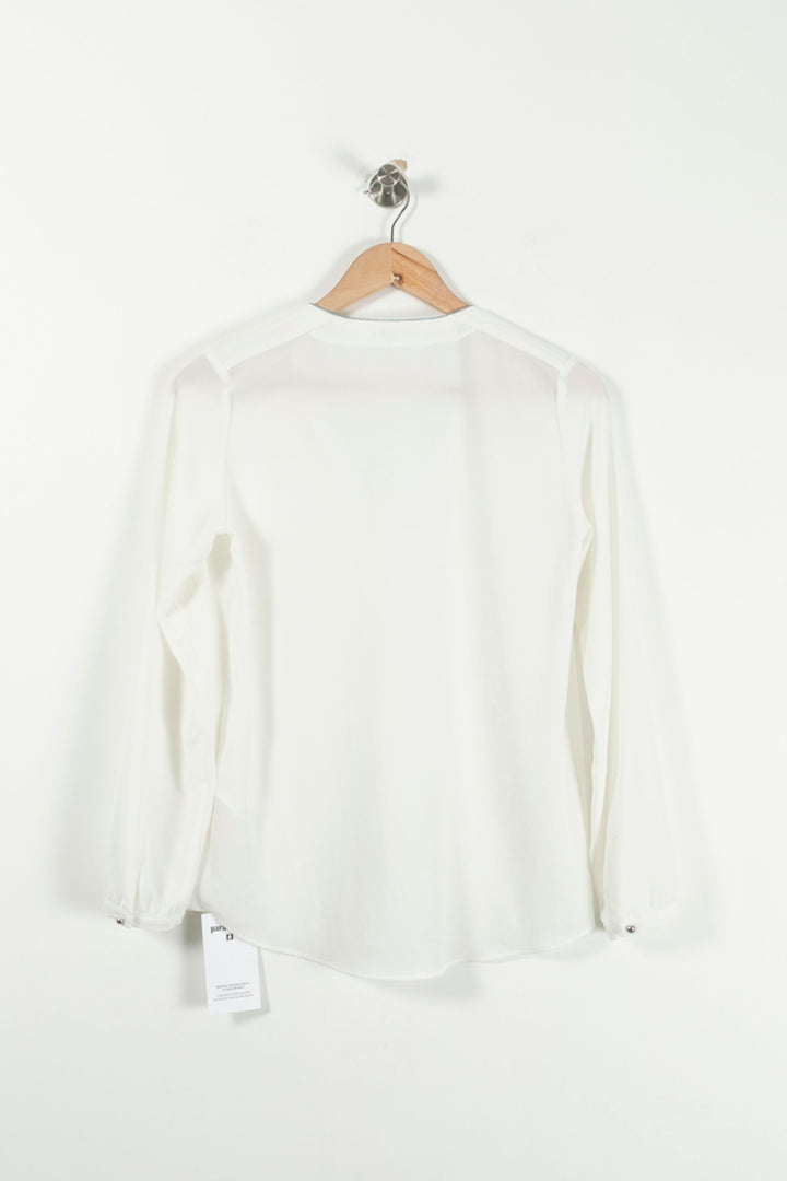Blouse Blanche - Taille S/36 de la marque IKKS | PARAD71946 - Vendu par Paradigme - Image 4