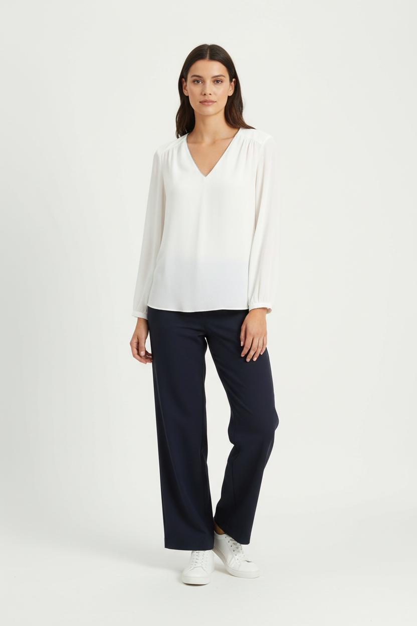 Blouse Blanche - Taille S/36 de la marque IKKS | PARAD71946 - Vendu par Paradigme - Image 1