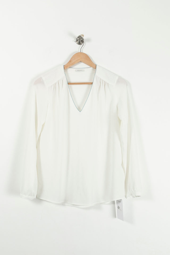Blouse Blanche - Taille S/36 de la marque IKKS | PARAD71946 - Vendu par Paradigme - Image 2