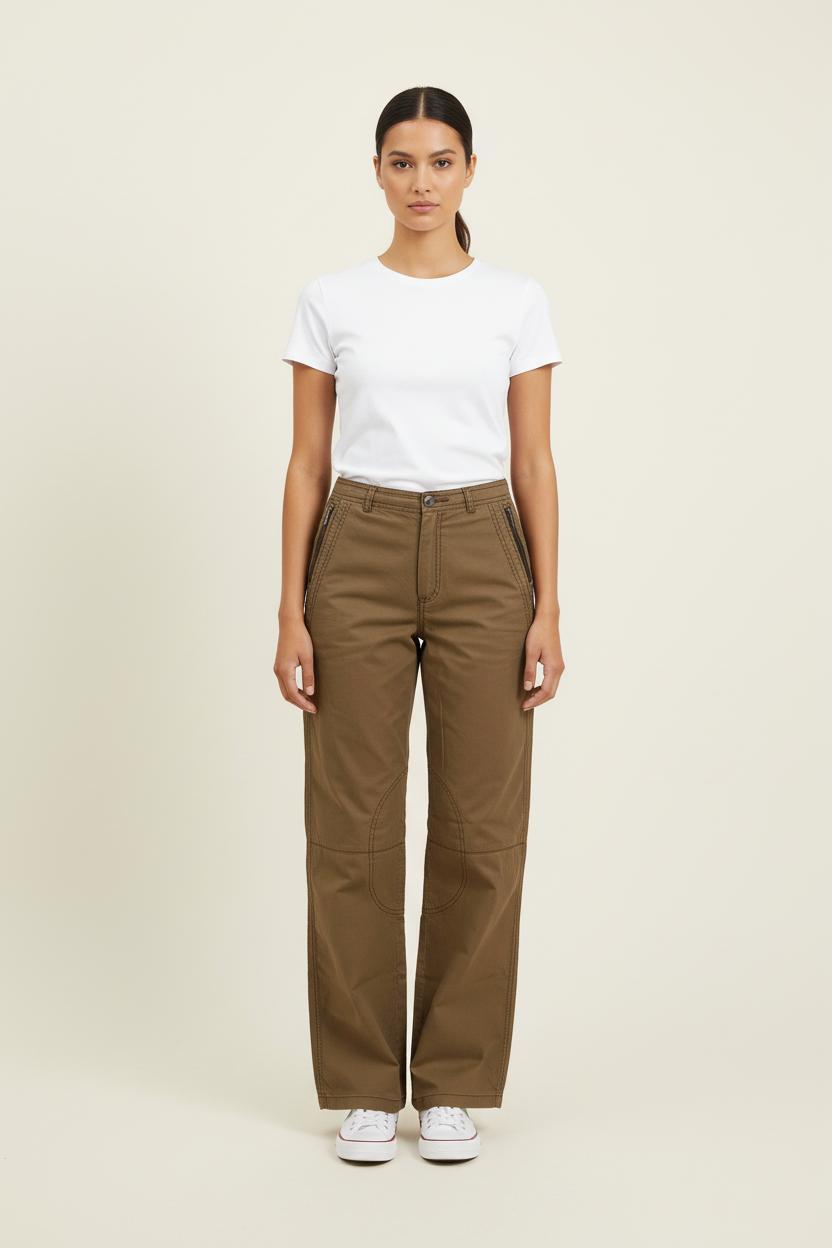 Pantalon Marron - Taille S/36 de la marque IKKS | PARAD71960 - Vendu par Paradigme - Image 1