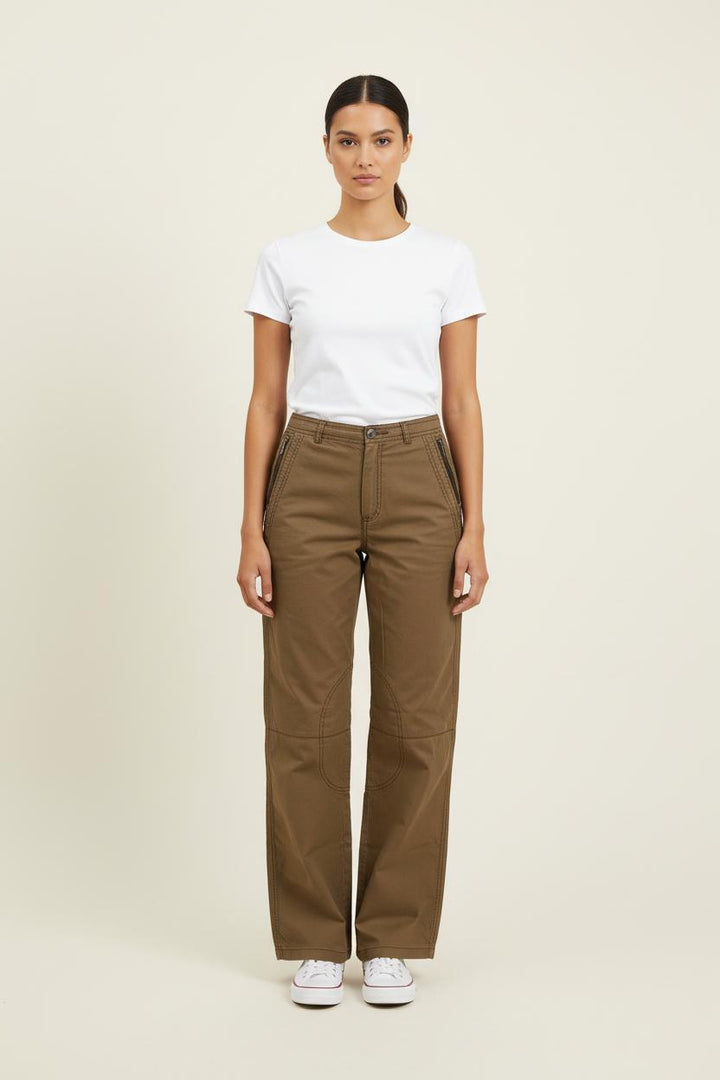 Pantalon Marron - Taille S/36 de la marque IKKS | PARAD71960 - Vendu par Paradigme - Image 1