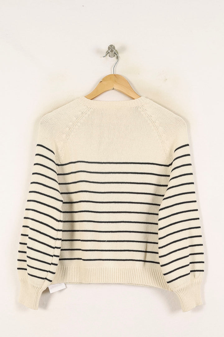 Pull Rayé Beige et Noir - Taille S/36 de la marque Sézane | PARAD71961 - Vendu par Paradigme - Image 4