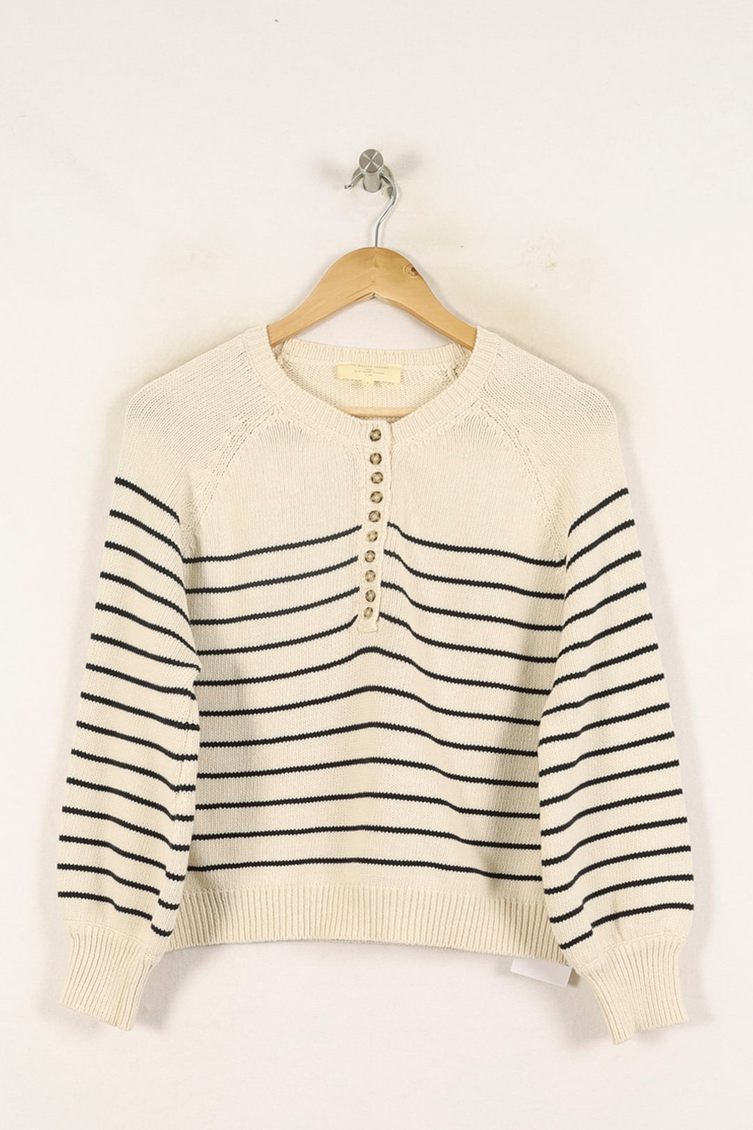 Pull Rayé Beige et Noir - Taille S/36 de la marque Sézane | PARAD71961 - Vendu par Paradigme - Image 2