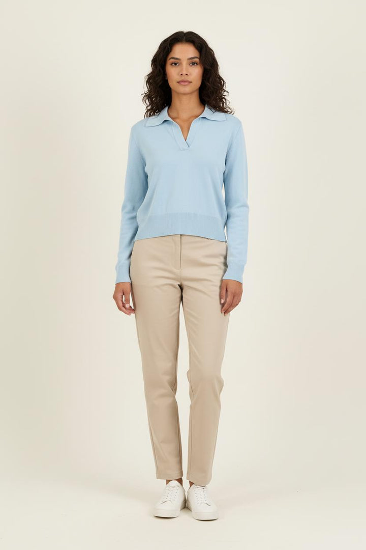 Pull Col Polo Bleu - Taille S/36 de la marque ZAPA | PARAD71962 - Vendu par Paradigme - Image 1