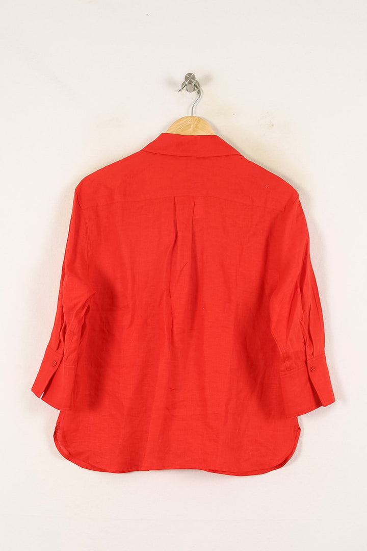 Chemise Rouge - Taille S/36 de la marque Caroll | PARAD71965 - Vendu par Paradigme - Image 4