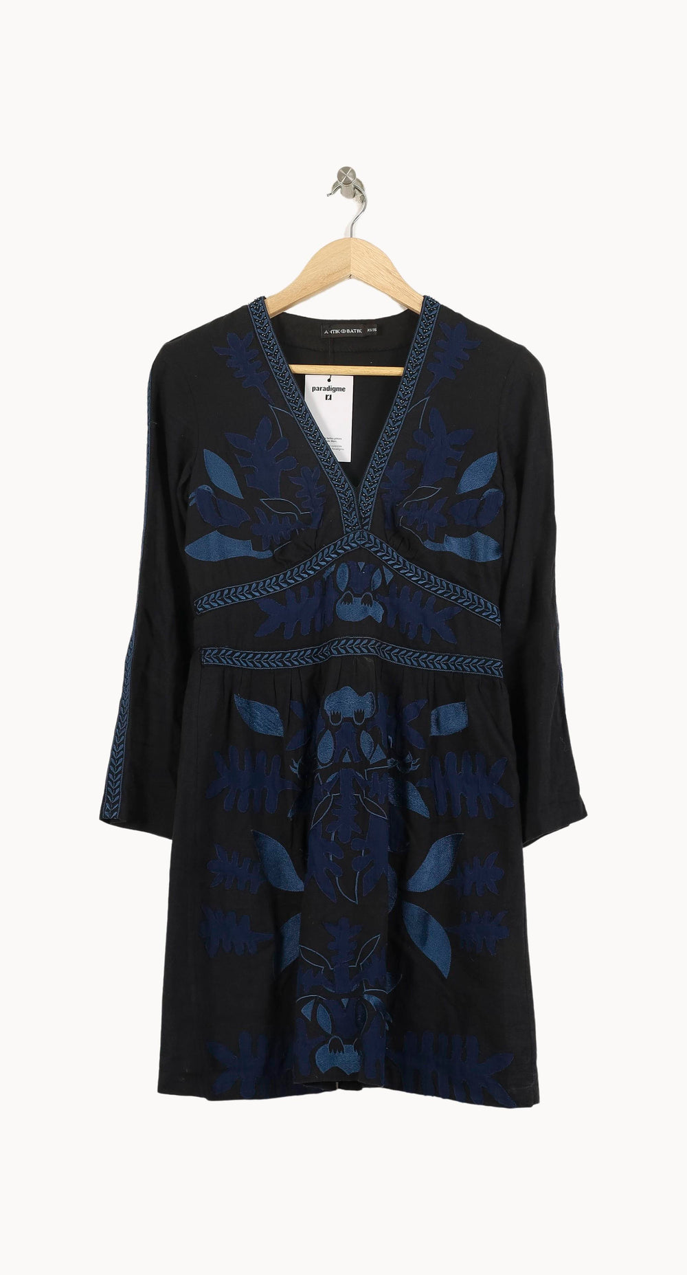 Robe Midi Noire et Bleue - Taille S/36 de la marque Antik Batik | PARAD71968 - Vendu par Paradigme - Image 2